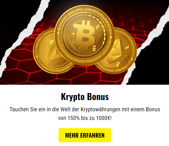 21bets Casino Krypto Bonus
