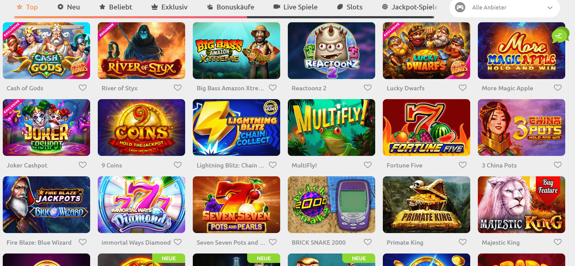 Cadoola Casino Games