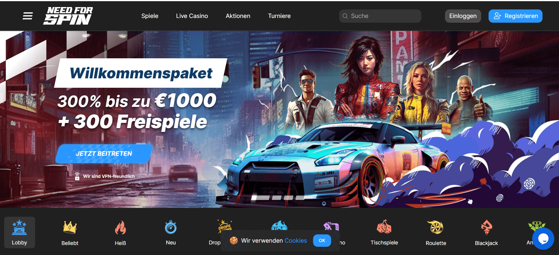 Need for Spin Homepage