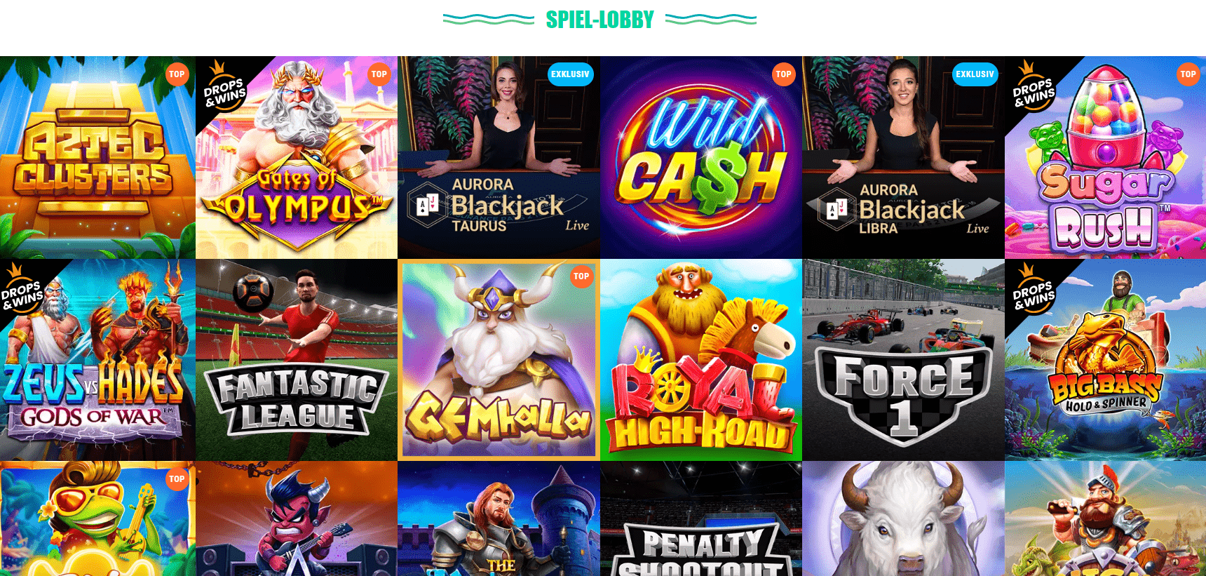 Spinia Casino Games