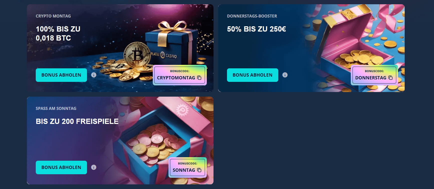 Platincasino Bonuscode: Aktuelle Aktionen und Hinweise