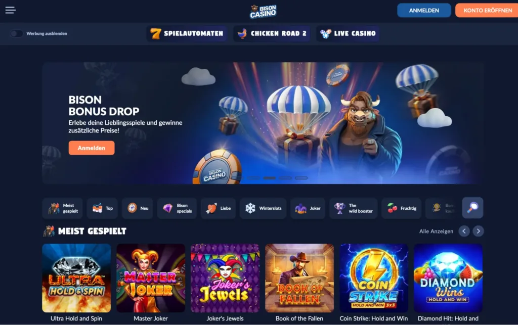 bison main page